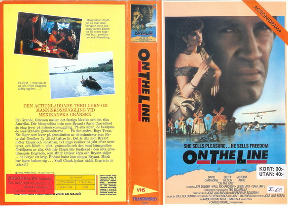 ON THE LINE (vhs)